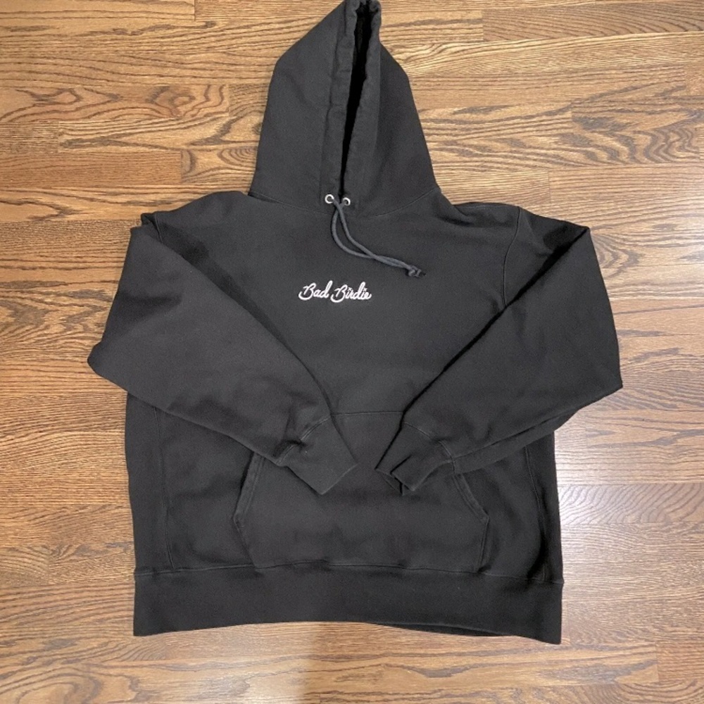 Bad Birdie Black Champion Hoodie Reverse Weave 2XL HTF EUC! Golf Sweatshirt